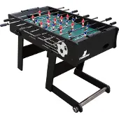 Cougar Scorpion Kick Tischkicker | Kickertisch in Schwarz klappbar | Fußballtisch inkl. 2 Bälle & Punktezähler | Indoor Tischfußball für Kinder & Erwachsene | Maße 122x61x80 cm