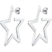 Elli Ohrringe Creolen Stern Astro Verspielt Filigran 925 Silber Elli Silber