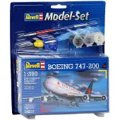 Revell Boeing 747-200, Fixed-wing aircraft model, Montagesatz, 1:390, Boeing 747, Kunststoff, Zwischen
