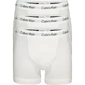 Calvin Klein Boxer "CK Boxer 3x", Herren, Gr. S (5), 3 Stk., weiß, Obermaterial: 95% Baumwolle, 5% Elasthan, UNDERWEAR, Unterhosen Boxer, mit Logoschriftzug am Bund, Topseller