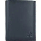 OXMOX Leder Geldbörse Leather Kombibörse Ox Embossed Black schwarz