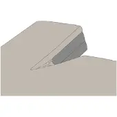 Kayori Split Topper Spannbettlaken Shizu Sand (Perkal)-160 x 200 cm