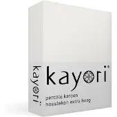 Kayori Spannbettlaken Shizu Creme (Perkal)-160 x 200 cm