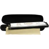 Kärkkäinen Tremolo Mundharmonika in C (inkl. Soft-Case und Pflegetuch)
