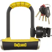 Onguard Bügelschloss Pitbull Mini 8006 90 x 140mm, Ø 14mm, schwarz/gelb (1 Stück)