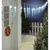 FHS LED-Eiszapfen außen 40er-LED Abstand 15 cm, Zuleitung 5 m, IP44