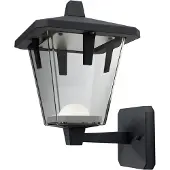 Osram Endura, Wandbeleuchtung für den Außenbereich, Schwarz, Acrylnitril-Butadien-Styrol (ABS), Aluminium, IP44, Fassade, I
