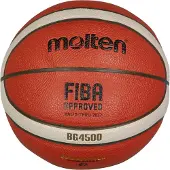 Molten Basketballspiel BG4500 Leder rot Größe 6
