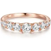 Trilani Ring - Sterling Silber Ring Zirkonia - Gr. 56 - in Gold - für Damen