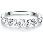 Trilani Ring - Sterling Silber Ring Zirkonia - Gr. 52 - in Silber - für Damen