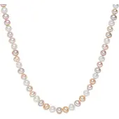 Valero Pearls Kette aus Sterling Silber mit Süßwasser-Zuchtperle in multicolor | Gr.: 40 cm