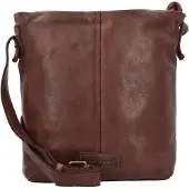 Harold's Leder Umhängetasche Submarine Crossbag Brown dunkelbraun
