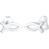 Elli Paar Ohrstecker "Ohrring Kinder Fisch Religion 925 Sterling Silber"