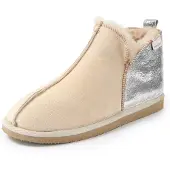 Shepherd Hausschuhe Annie, Rauleder, Beige