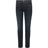 MAC Jeans dunkelblau einfarbig Denim Baumwolle