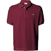 Lacoste Herren Poloshirt Bordeaux Frühling Sommer : Größe - L Größe: L