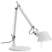 Artemide Schreibtischlampe Tolomeo Micro, weiß / opal, für Arbeitszimmer / Büro, Aluminium, Design, Tischlampe