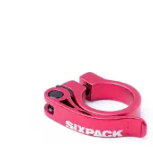 Sixpack Menace Sattelklemme Ø31,8mm rot 2023 Sattelklemmen