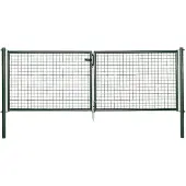 Alberts Zaundoppeltür "Wellengitter-Doppeltor mit Zubehör" Höhe: 100 - 125 cm, Breite: 299 cm