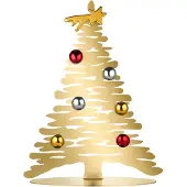 Alessi Weihnachtsdekoration Bark for Christmas Gold Plated 30 cm
