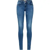 LTB Jeans Damen Skinny Jeans Nicole - SkinnyJeans mit Knopf & Reißverschluss und Stretch - Nicole Used Jeanshose in -Blau W30/L32