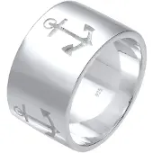 Elli Ring Basic Bandring Symbol Anker Maritim 925 Silber Elli Silber