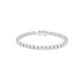 Elli Armbänder - Armband Tennisarmband Trend Zirkonia Kristalle 925 - Gr. 20 CM - in Silber - für Damen