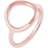 Elli Ring Kreis Rund Geo Statement 925 Sterling Silber Elli Rosegold
