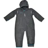 Hoppediz Overall Fleece-Overall mit Umschlagbündchen in anthrazit | Gr.: 48-52 cm