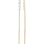 Elli Ohrringe Topas Rechteck Panzer Trend Durchziehen 925 Silber Elli Premium Gold