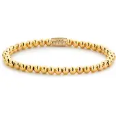 Rebel & Rose RR-40038-G-S Damen-Armband Goldfarben 4 mm