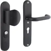 Intersteel Haustürbeschläge Vurano PC 55mm Kernzugschutz schwarz