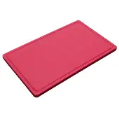 Metro Professional Schneidebrett GN 1/1, Polyethylen, 53 x 32.5 cm, mit Saftrille, rot