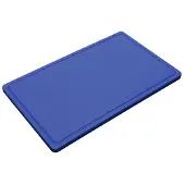 Metro Professional Schneidebrett GN 1/1, Polyethylen, 53 x 32.5 cm, mit Saftrille, blau