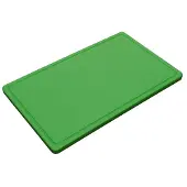 Metro Professional Schneidebrett GN 1/1, Polyethylen, 53 x 32.5 cm, mit Saftrille, grün