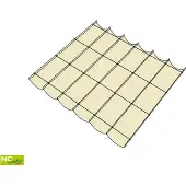 NC Outdoor Harmonika-Schattierungsgewebe B 2,9 m L 4,0 m weiß - Nc outdoor