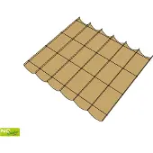 NC Outdoor Harmonika-Schattensegel B 2,9 m L 4,0 m sandfarben - Nc outdoor