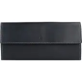 Esquire Leder Geldbörse Dallas Wallet With Flap Black schwarz
