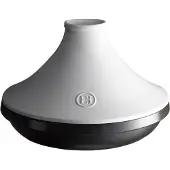 Emile Henry Tajine Delight Schwarz Weiß Ø33,5 cm