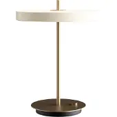 UMAGE Asteria Tischleuchte Pearl White - , Asteria Table, dimmbar, Weiß, für Wohnzimmer, Aluminium, Design