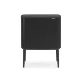 Brabantia 316203, 34 l, Rechteckig, Stahl, Schwarz, Kunststoff, 540 mm