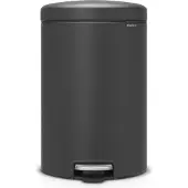 Brabantia 114182, 20 l, Rund, Kunststoff, Grau, Terrasse, Kunststoff