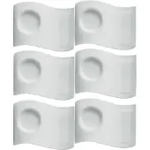 Villeroy & Boch Untertasse "Kaffee Unterteller NewWave 20 x 14 cm 6er Set weiß"