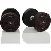 Gymstick Pro PolyurethanS 2 X 25kg Hantel Schwarz 25 kg Schwarz 25 kg