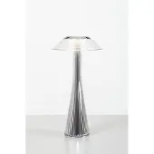 Kartell Space Tischleuchte Titan - , Space, Grau, für Wohnzimmer, Kunststoff, Design