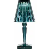 Kartell Big Battery Tischleuchte Light Blue - , Big Battery, Blau, für Wohnzimmer, Kunststoff, Design