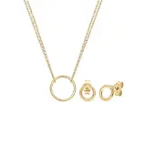 Elli Jewelry Set Geo Kreis Basic Minimal 925 Sterling Silber Cercle