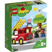 LEGO 10901 DUPLO Feuerwehrauto, Feuerwehr Spielzeug für Kleinkinder im Alter von 2 - 5 Jahren mit Licht & Geräuschen