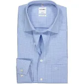 Olymp Luxor Comfort Fit Hemd Blau Karo