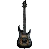 ESP Guitars ESP LTD H-1001FR schwarz Natur Ausbruch